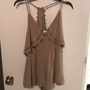 Taupe Romper